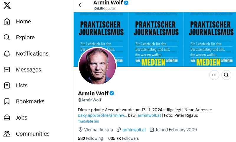 Armin Wolf ExTwitter