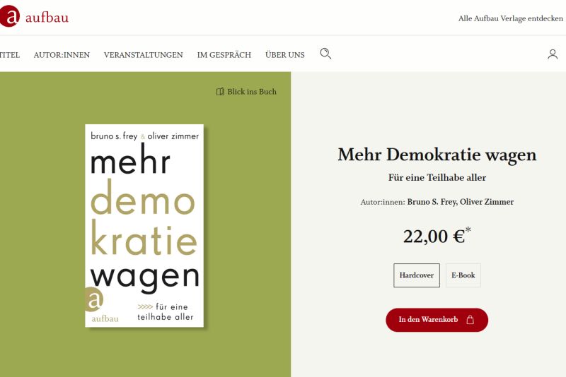 Aufbau Verlag mehr demokratie