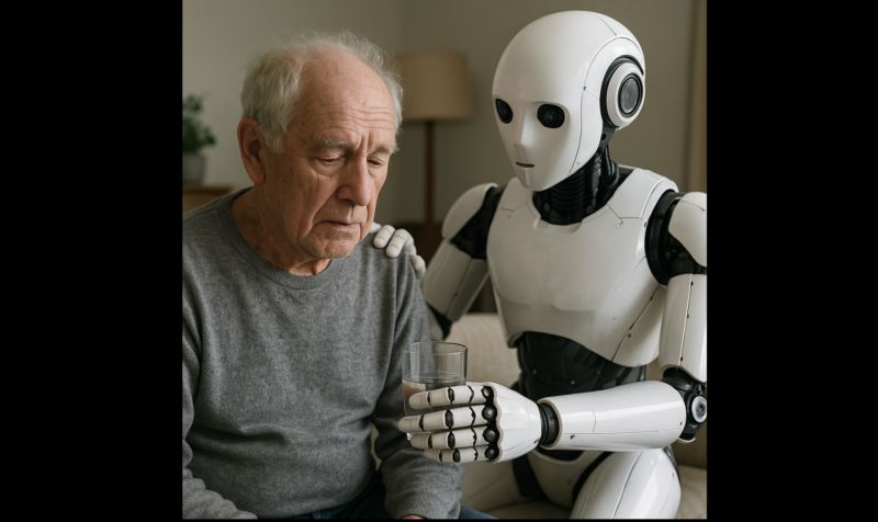 ChatGPT Demenzkranker mit Robot