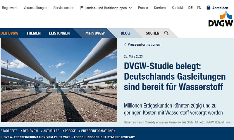 DVGW Gasleitungen
