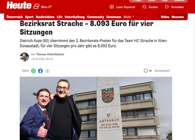 HEUTE Schmierblatt