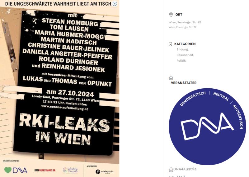 RKI Leaks in Wien DNA