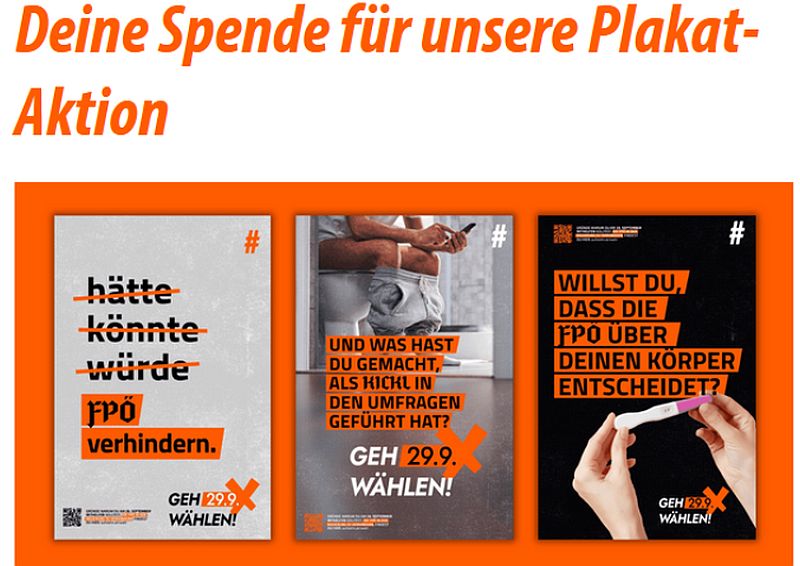 Spende für Plakate