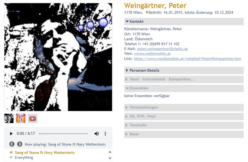 Weingärtner Peter Musikergilde