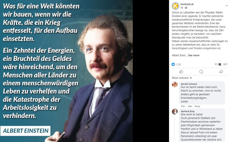 Einstein Todestag 1955
