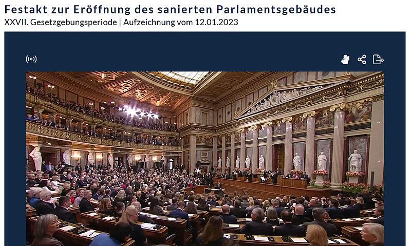 Parlament Neueröffnung
