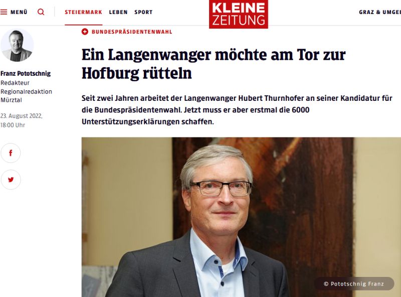 Screen KleineZeitung 2022 08 23