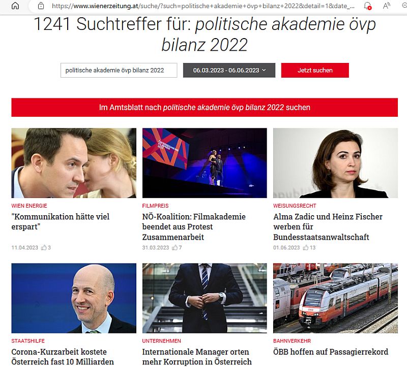 Suche Polit Akademie VP