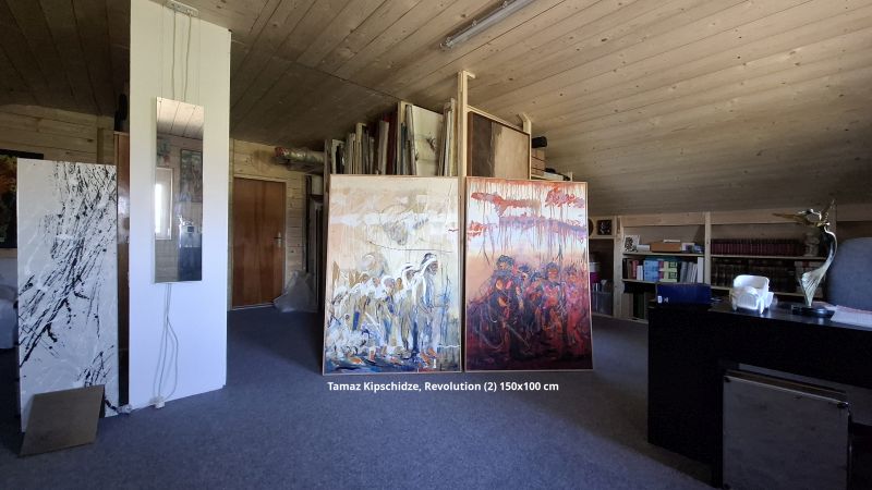 Tamaz Kipschidze Revolution 150x200 cm