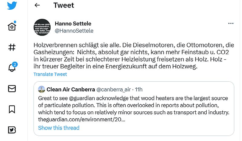 Twitter Settele Holzweg
