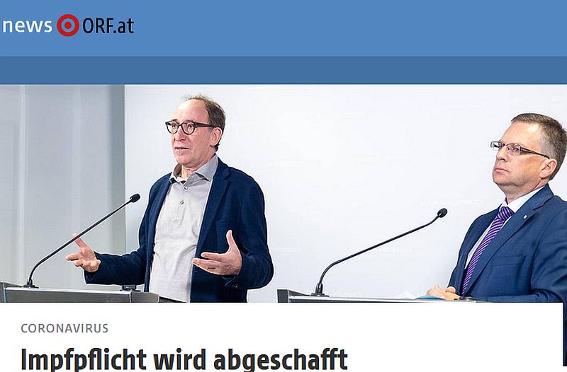 screen ORF 2022 06 23 Aus Impfpflicht